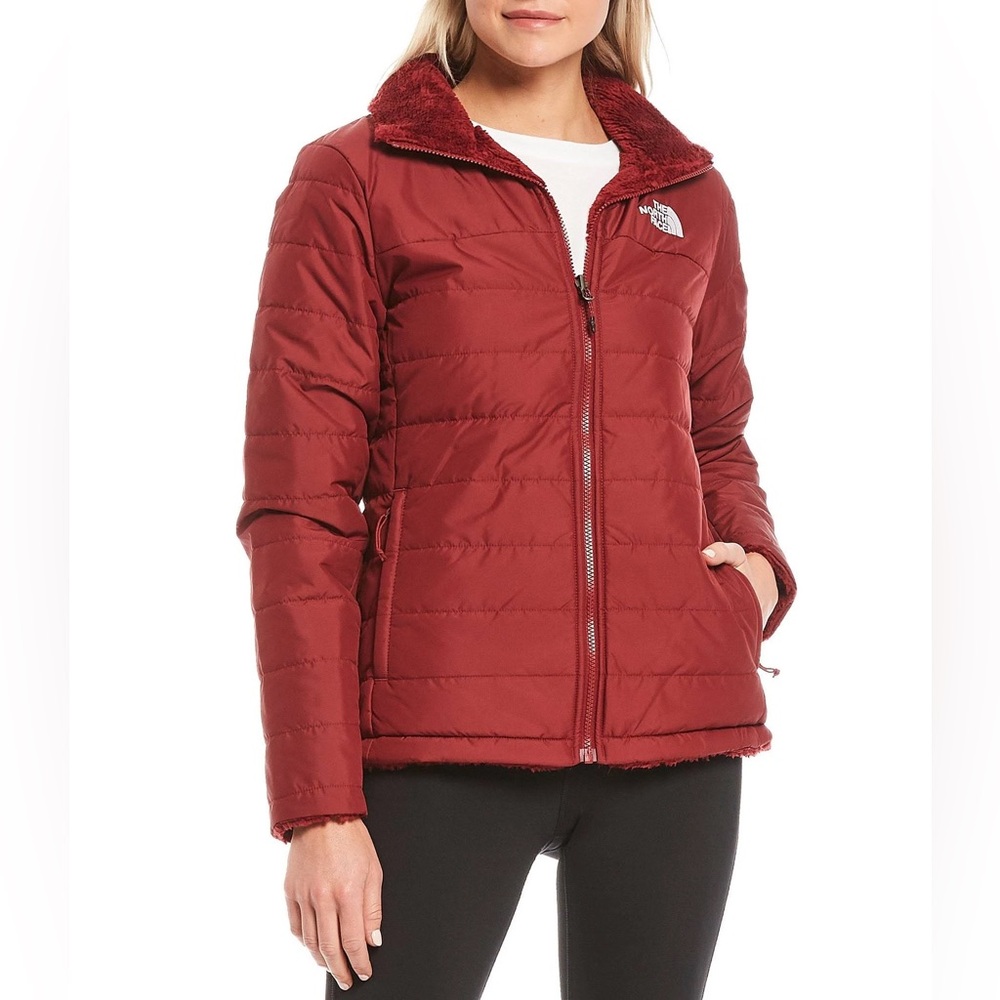 NWT THE NORTH FACE Women's Mossbud Reversible Jacket Pomegranate XS